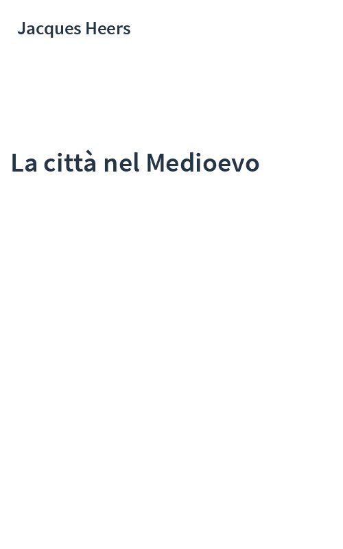 La città nel Medioevo