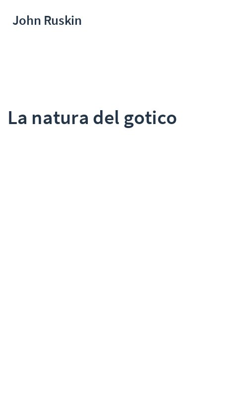 La natura del gotico
