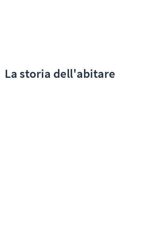 La storia dell'abitare