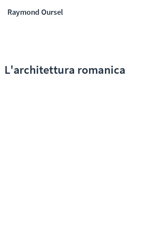 L'architettura romanica