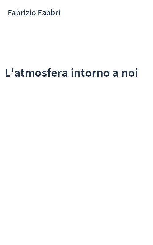 L'atmosfera intorno a noi