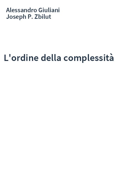 L'ordine della complessità