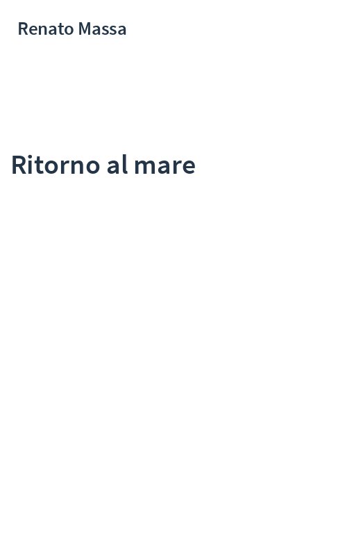 Ritorno al mare