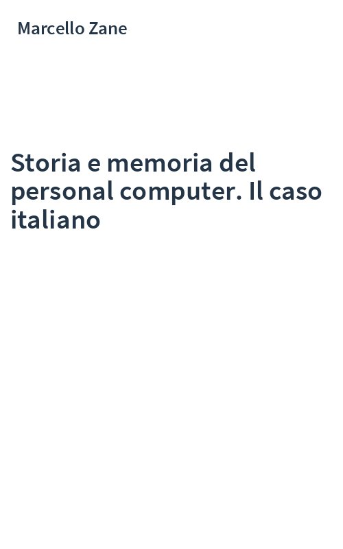 Storia e memoria del personal computer. Il caso italiano