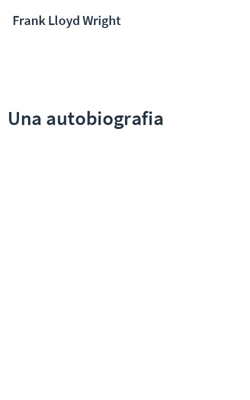 Una autobiografia