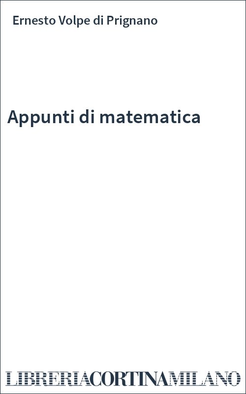 Appunti di matematica
