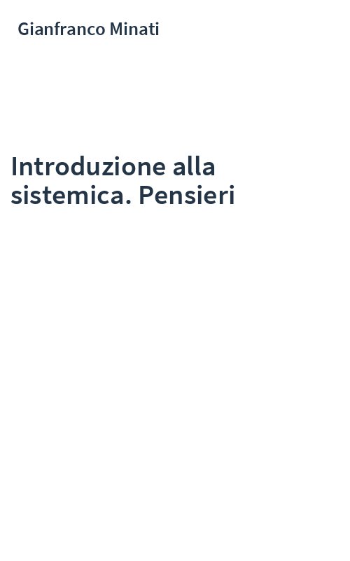 Introduzione alla sistemica. Pensieri