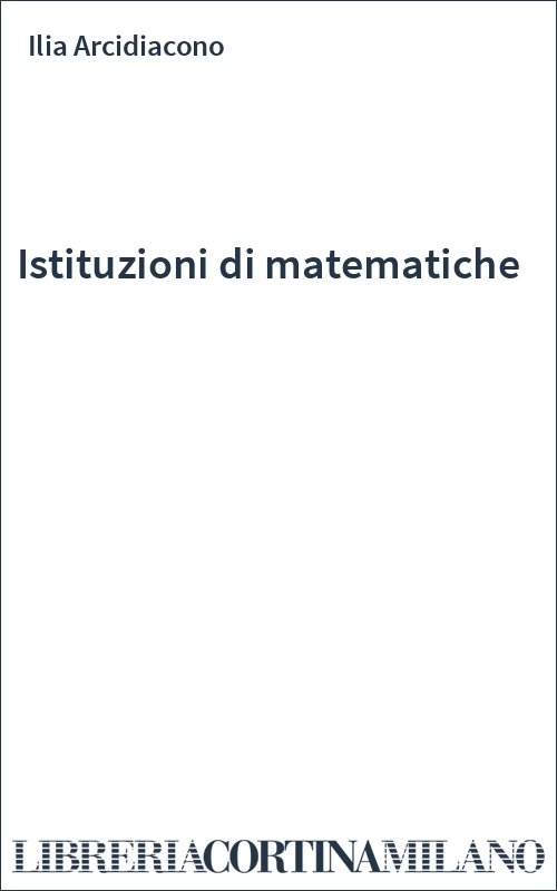 Istituzioni di matematiche