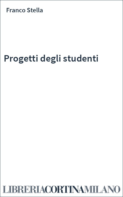 Progetti degli studenti