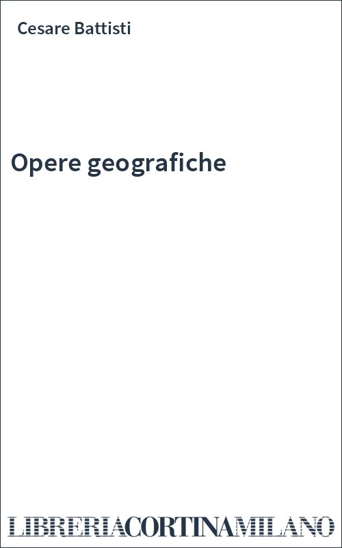 Opere geografiche