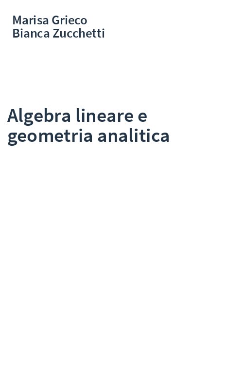 Algebra lineare e geometria analitica