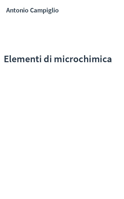 Elementi di microchimica