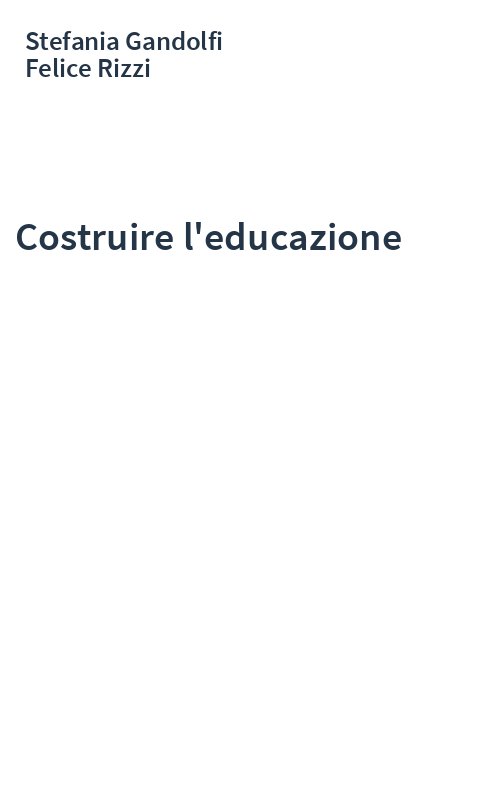 Costruire l'educazione