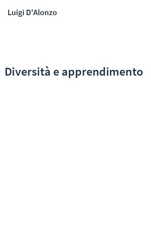 Diversità e apprendimento