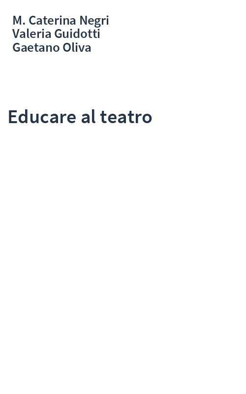 Educare al teatro