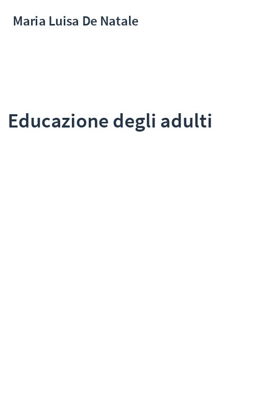 Educazione degli adulti