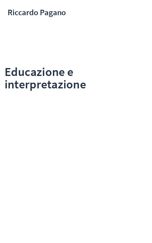 Educazione e interpretazione