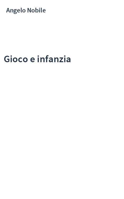 Gioco e infanzia