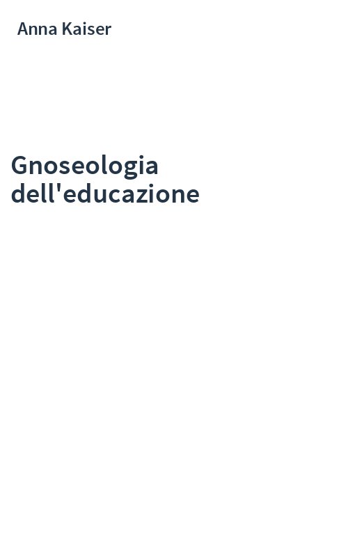 Gnoseologia dell'educazione