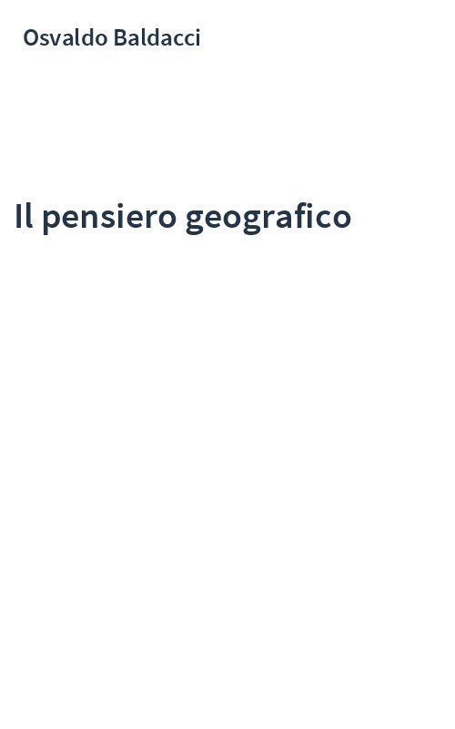 Il pensiero geografico