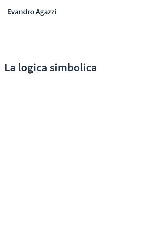 La logica simbolica
