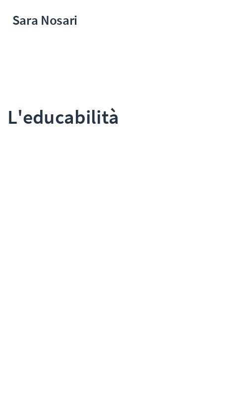L'educabilità