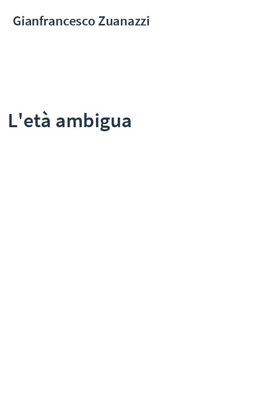 L'età ambigua