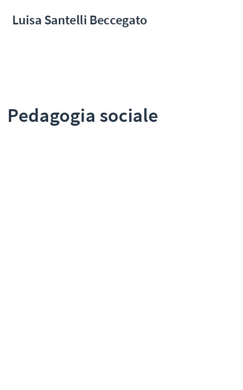Pedagogia sociale