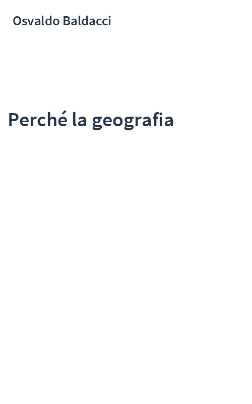 Perché la geografia