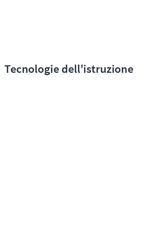 Tecnologie dell'istruzione