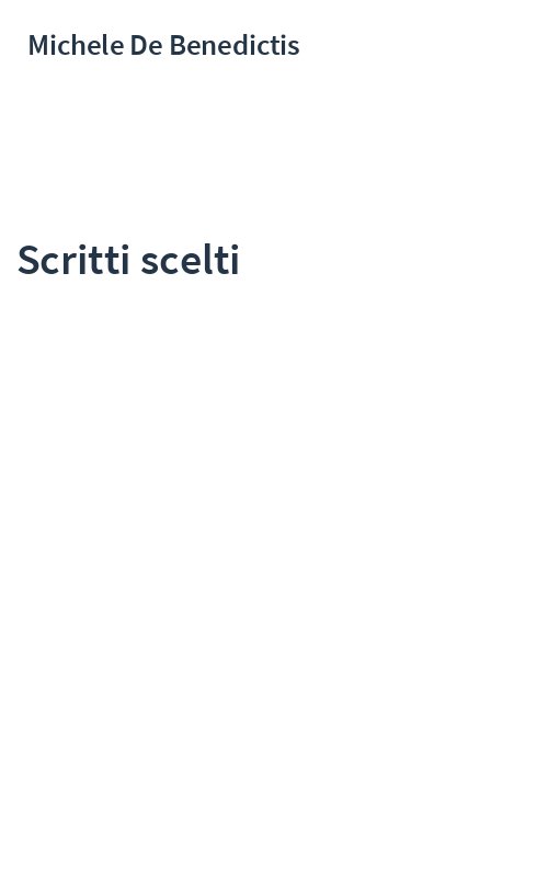 Scritti scelti
