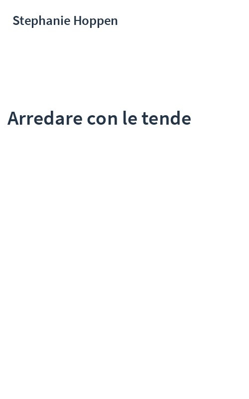 Arredare con le tende