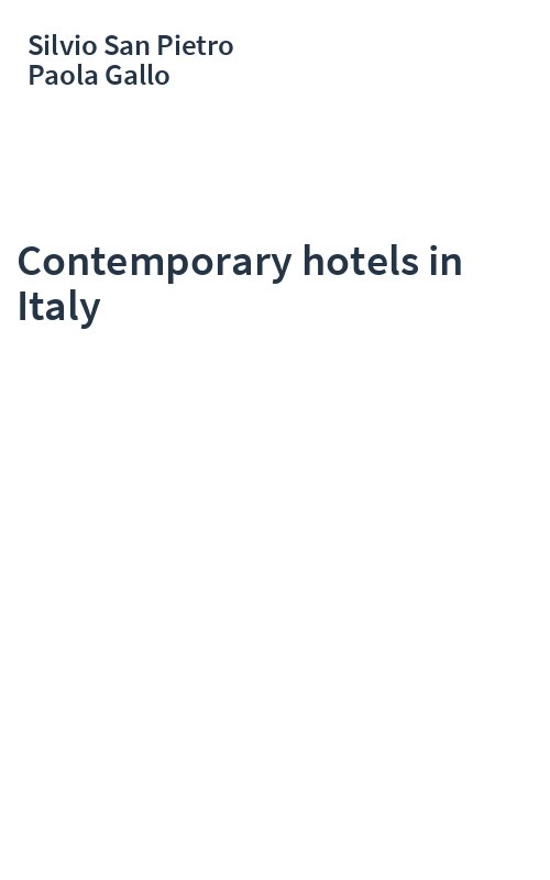 Contemporary hotels in Italy