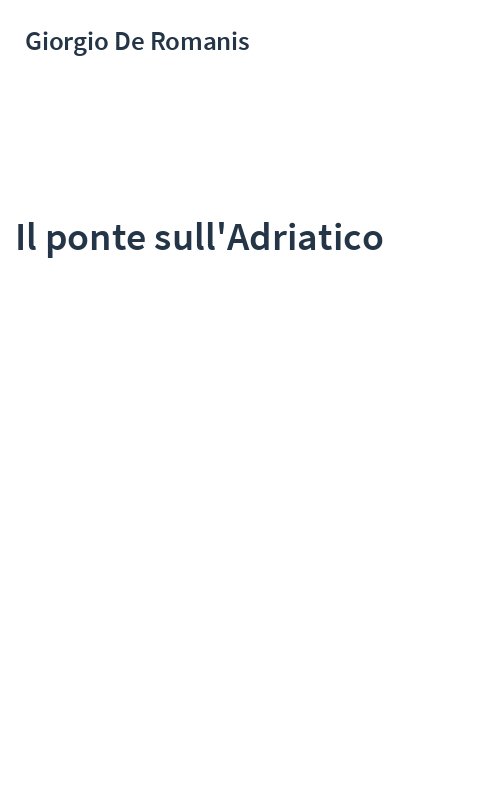 Il ponte sull'Adriatico