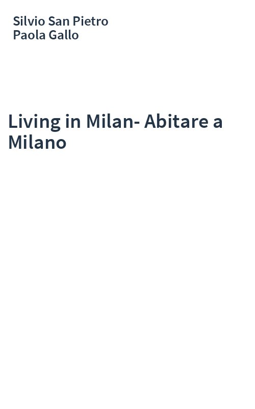 Living in Milan-Abitare a Milano