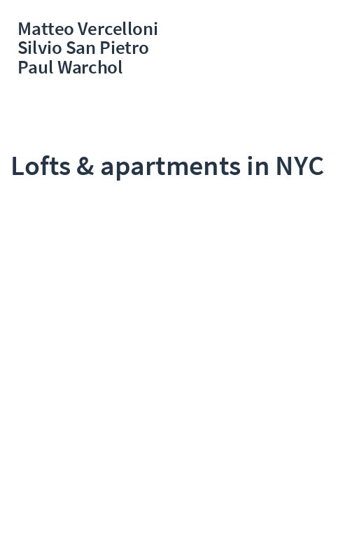 Lofts & apartments in NYC