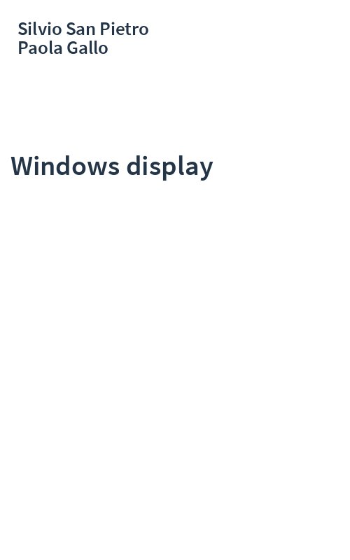 Windows display