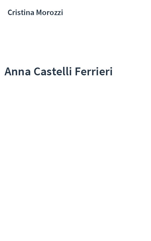 Anna Castelli Ferrieri