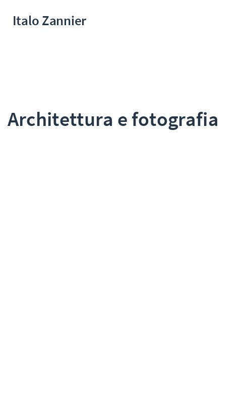 Architettura e fotografia