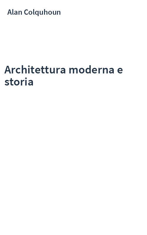 Architettura moderna e storia