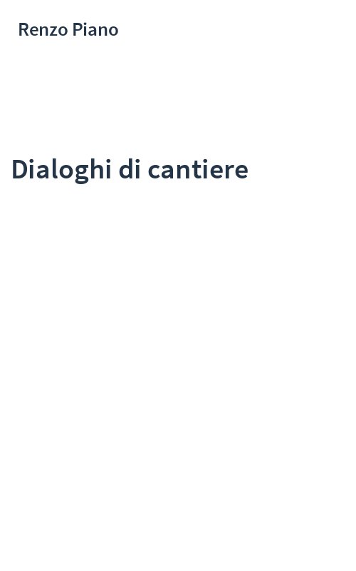 Dialoghi di cantiere