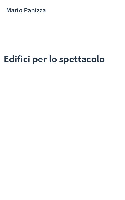 Edifici per lo spettacolo