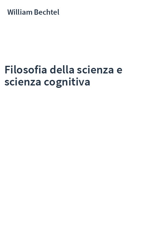 Filosofia della scienza e scienza cognitiva