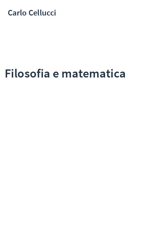 Filosofia e matematica