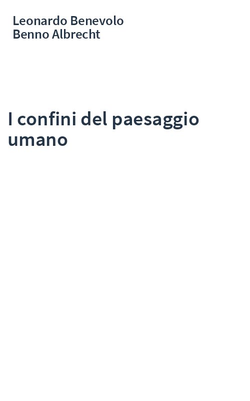 I confini del paesaggio umano