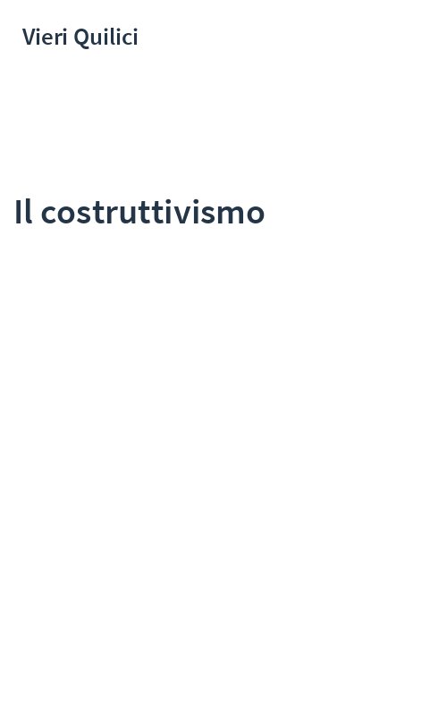 Il costruttivismo
