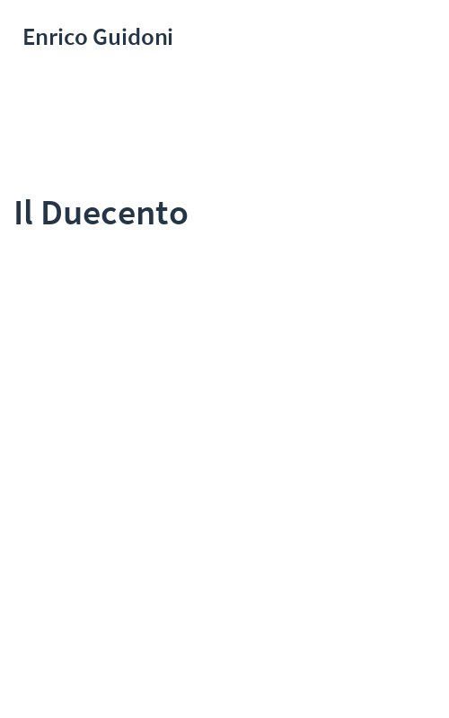 Il Duecento