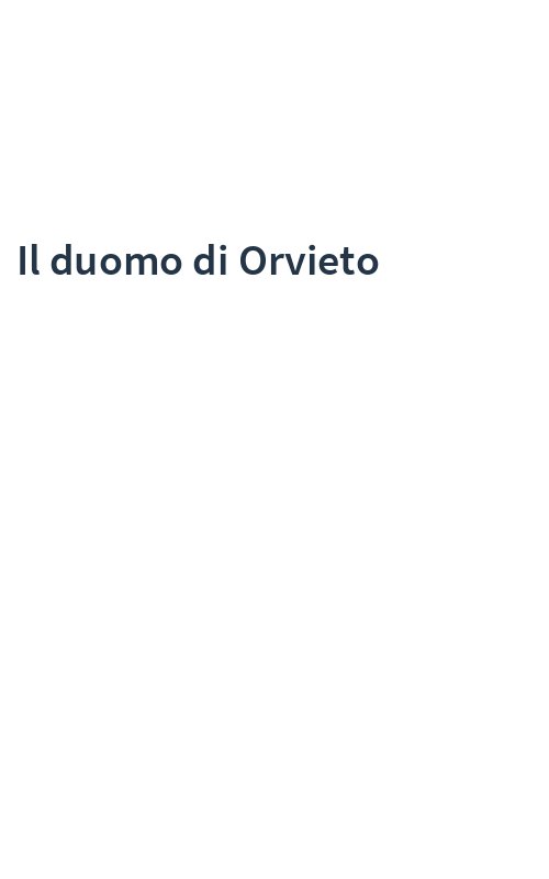 Il duomo di Orvieto