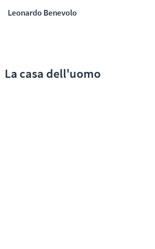 La casa dell'uomo