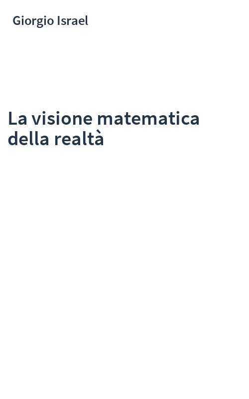 La visione matematica della realtà